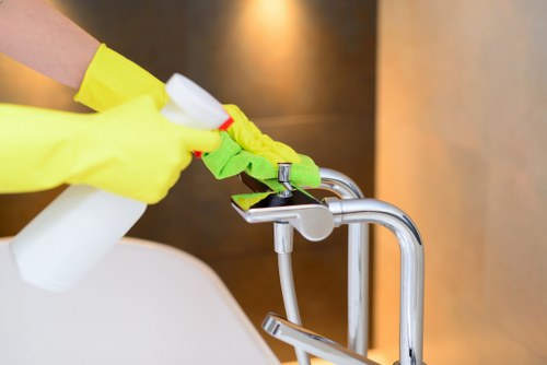 Professional oven cleaning in a Fulham home kitchen