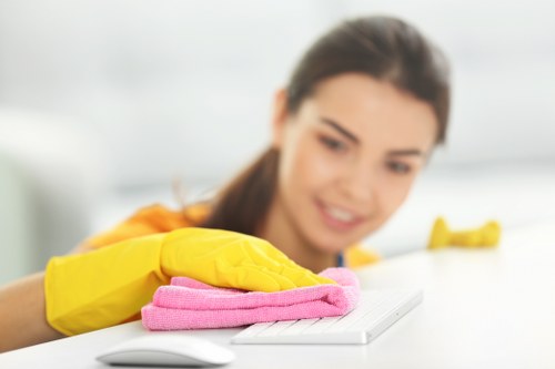 Local carpet cleaner working in a Fulham commercial property