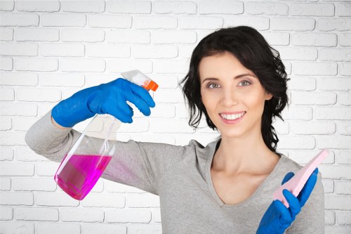 Local cleaner preparing a Fulham Airbnb for same-day check-in