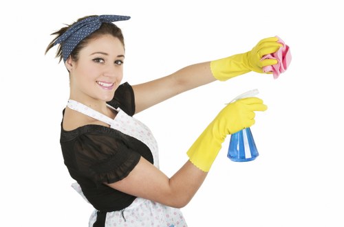 Thorough bathroom cleaning during a Fulham move out service