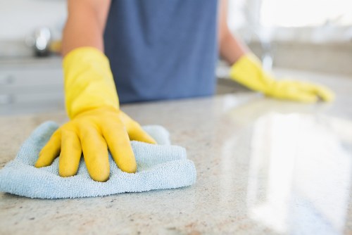 Upholstery cleaning process on a fabric sofa in Fulham